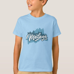 Custom Name / Text Malaga Spain T-Shirt
