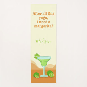 Custom name & text MARGARITA yoga mat