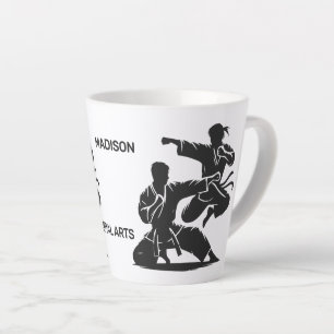 Custom Name & Text Martial Arts Latte Mug