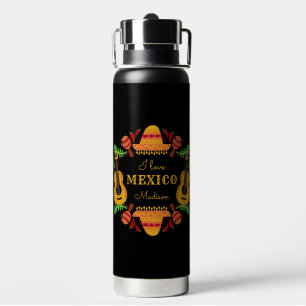Custom name / text Mexico Water Bottle