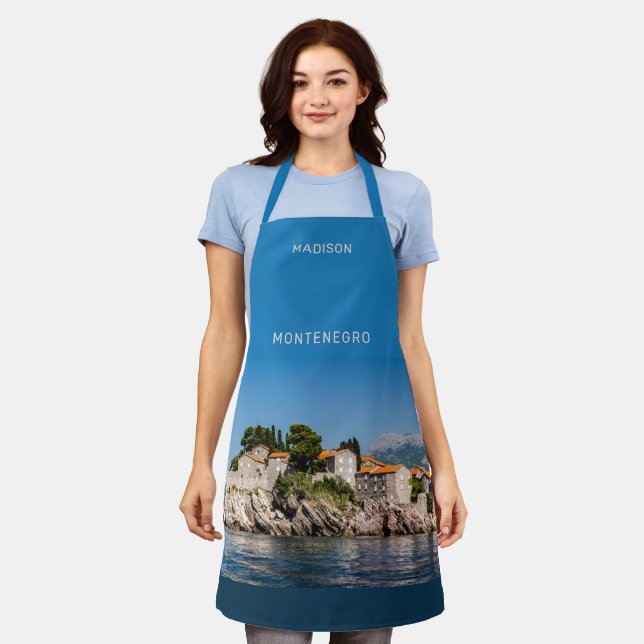 Custom Name & Text Montenegro Apron (Worn)