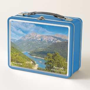 Custom Name & Text Montenegro Metal Lunch Box