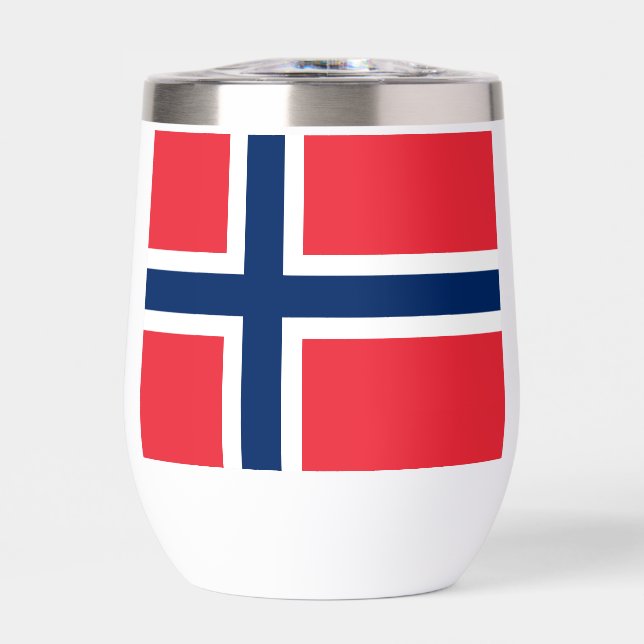 Custom Name & Text Norwegian Flag (Front)