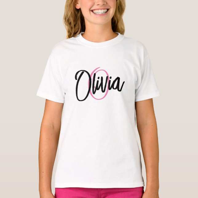 Custom Name Text Personalised T-Shirt (Front)