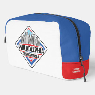 Custom Name / Text Philadelphia Pennsylvania Dopp Kit