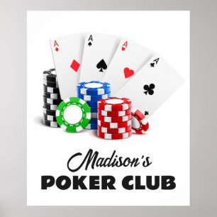 Custom Name & Text Poker / Casino Poster