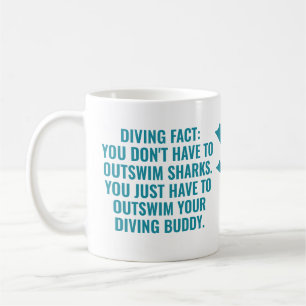 Custom Name & Text Scuba Diving Coffee Mug