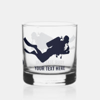 Custom Name & Text Scuba Diving