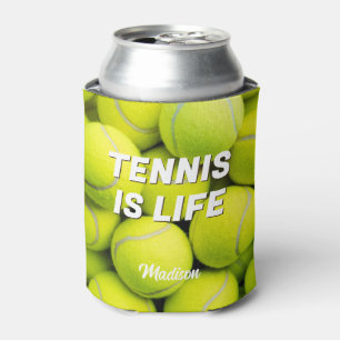 Custom Name & Text Tennis Balls Can Cooler