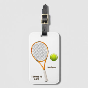 Custom Name & Text Tennis Luggage Tag