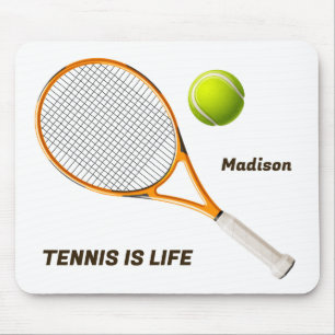 Custom Name & Text Tennis Mouse Mat