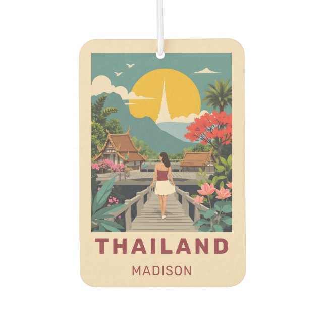 Custom Name / Text Thailand Car Air Freshener (Front)