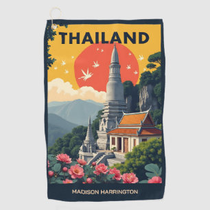 Custom Name / Text Thailand Golf Towel
