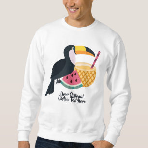 Custom name & text Toucan Illustration Sweatshirt