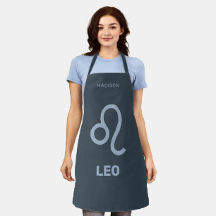 Custom Name / Text Zodiac Sign Leo Apron