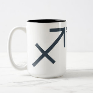Custom Name / Text Zodiac Sign Sagittarius Two-Tone Coffee Mug
