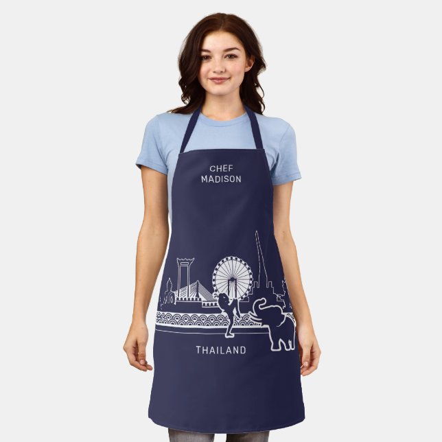 Custom Name Thailand Apron (Worn)