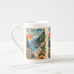 Custom Name Thailand Bone China Mug