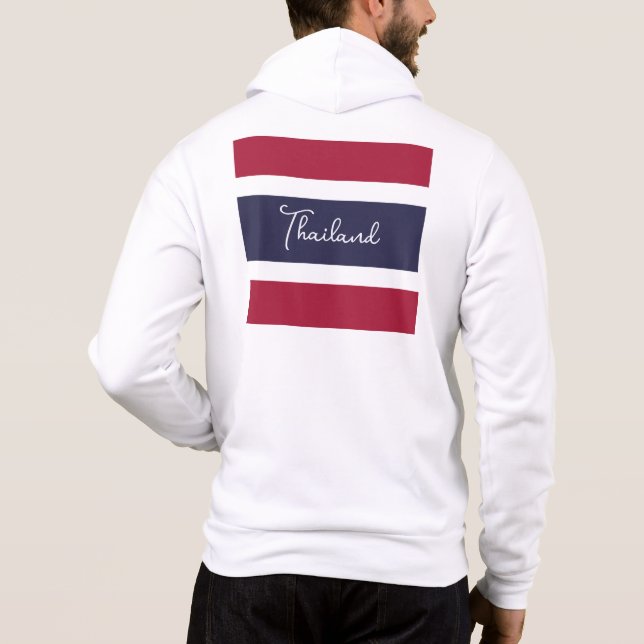 Custom Name Thailand Colours Hoodie (Back)