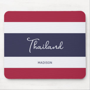 Custom Name Thailand Colours Mouse Mat