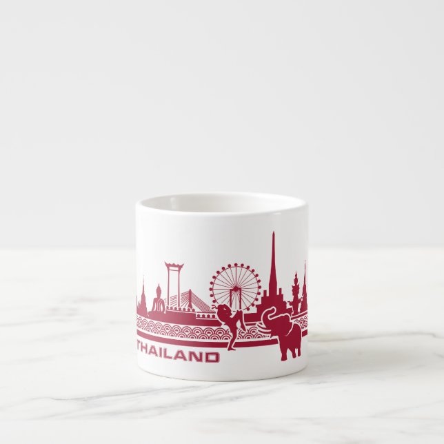 Custom Name Thailand Espresso Cup (Front)