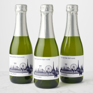 Custom Name Thailand Sparkling Wine Label