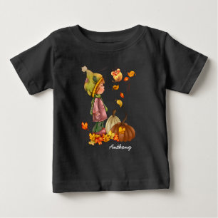 Custom Name Thanksgiving Gift Baby T-Shirts