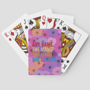 Custom Name The Man The Myth The Legend Retro Playing Cards