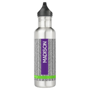 Custom Name Thermal Tumbler   Personalized Purple  710 Ml Water Bottle