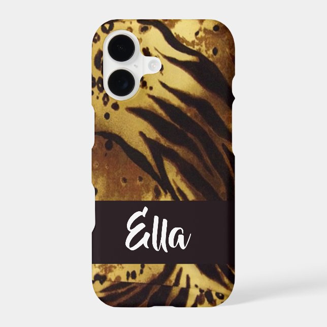 Custom name tiger skin print (Back)
