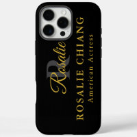 Custom Name & Title with Monogram