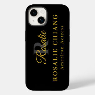 Custom Name & Title with Monogram Case-Mate iPhone 14 Case