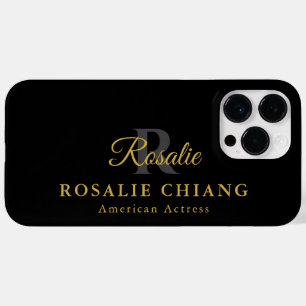 Custom Name & Title with Monogram Case-Mate iPhone 14 Pro Max Case