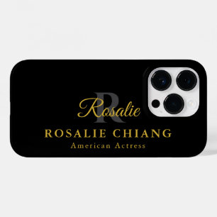 Custom Name & Title with Monogram Case-Mate iPhone 14 Pro Case