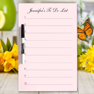 Custom Name To Do List Shopping Dry Erase Board