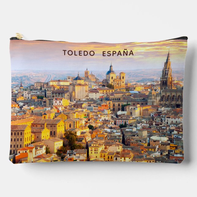 Custom Name Toledo Spain Accessory Pouch (Front)