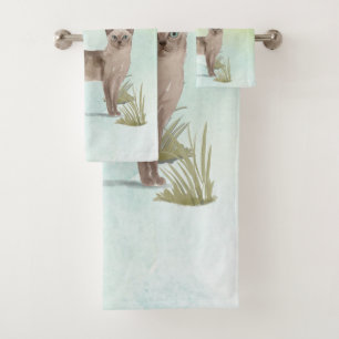 Custom Name Tonkinese Cat Pet Bath Towel Set