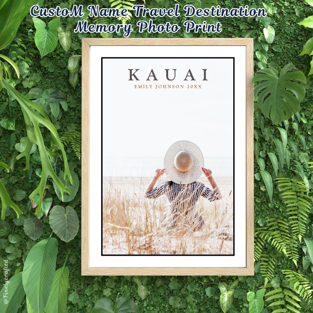 Custom Name Travel Destination Memory Photo Print (Creator Uploaded)