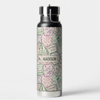 Custom name Travel Stamps Pattern