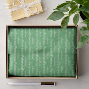 Custom name trendy modern minimalist tissue paper