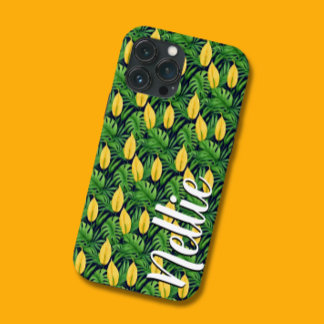 Custom Name Tropical Bold Flower - Phone Case