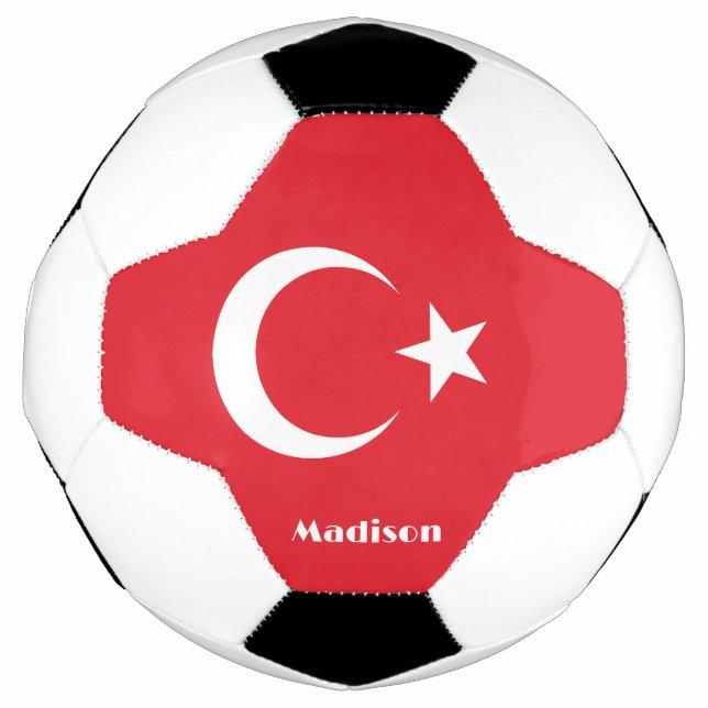 Custom Name Turkey Flag Football (Front)