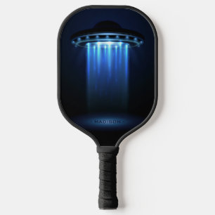 Custom Name UFO Spaceship Pickleball Paddle