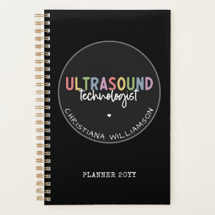 Custom Name Ultrasound Technologist Gifts Planner