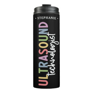 Custom Name Ultrasound Technologist Gifts Thermal Tumbler