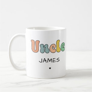 Custom Name Uncle Retro Gift   Uncle Personalised Coffee Mug