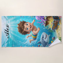 Custom Name Undersea Adventure Boy