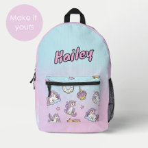 Custom Name Unicorn  Back to School 