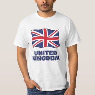 Custom Name United Kingdom Flag T-Shirt