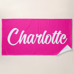 Custom Name Vacation Birthday Personalised Pool Beach Towel